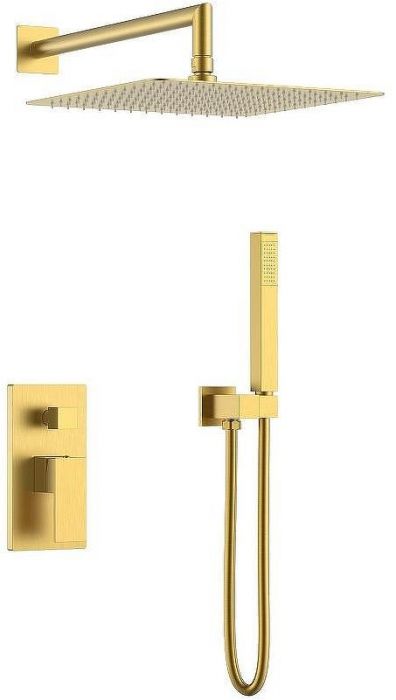 Душевая система Boheme Qubic 474-3-MG Золото матовое