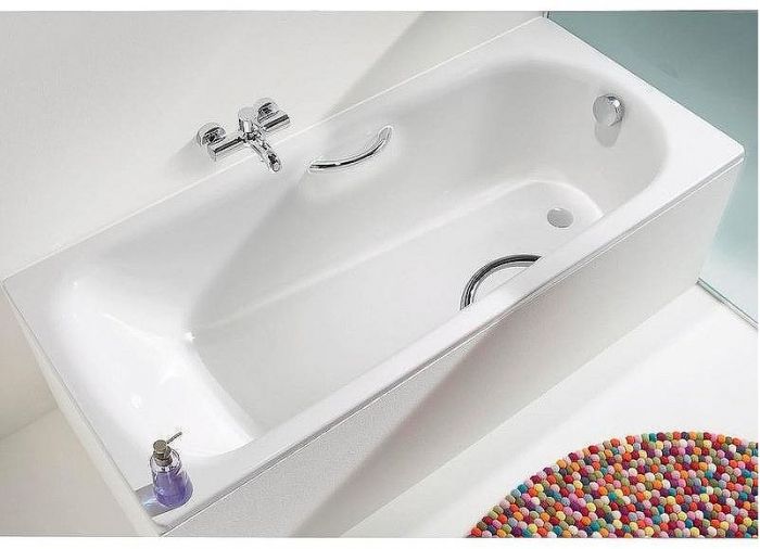 Стальная ванна Kaldewei Saniform Plus Star 336 170х75 133600013001 с покрытием Easy-clean с отверстиями под ручки