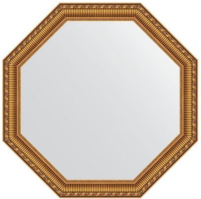Зеркало Evoform Octagon 65х65 BY 3986 в багетной раме - Золотой акведук 61