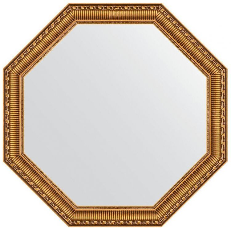 Зеркало Evoform Octagon 65х65 BY 3986 в багетной раме - Золотой акведук 61