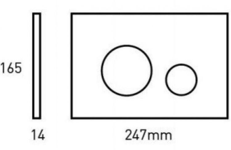 Клавиша смыва Bocchi Magre 8200-0042 Белая глянцевая