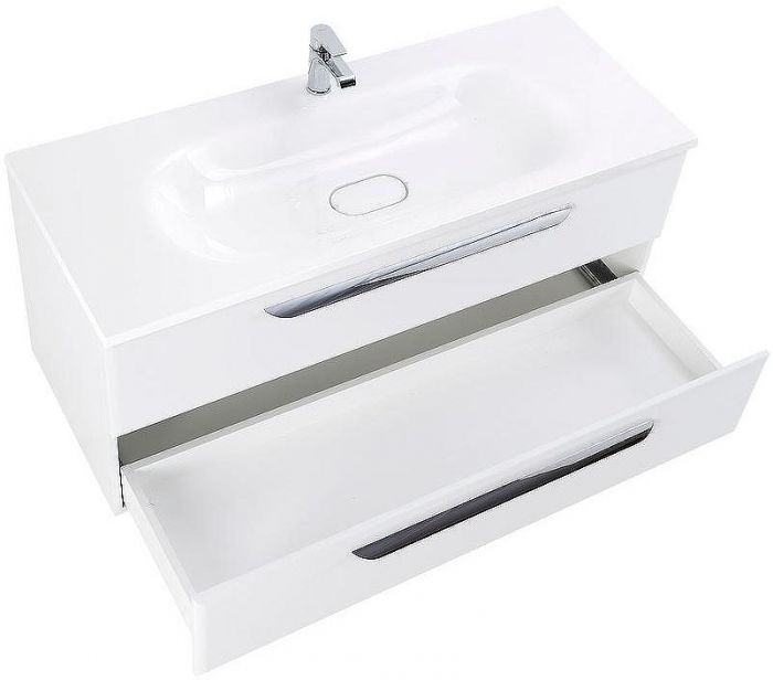 Тумба под раковину Cezares Eco 120 ECO-1200-2C-SO-BL подвесная Bianco Lucido