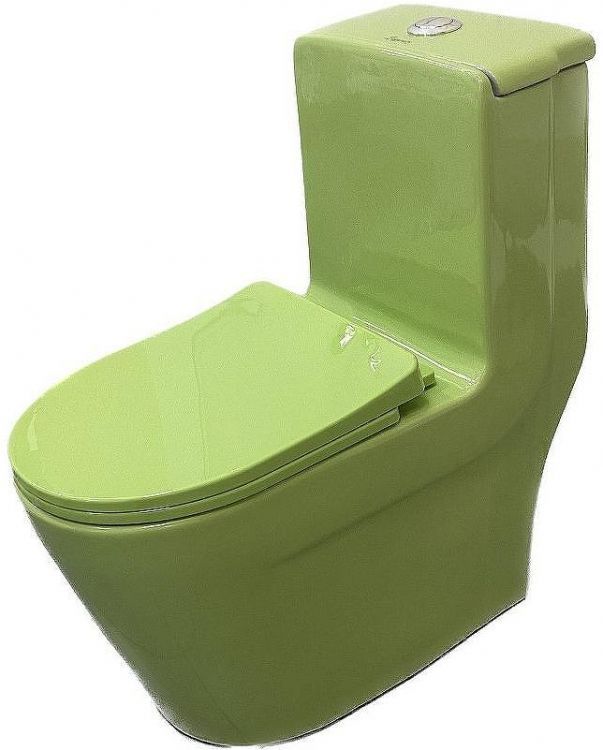 Унитаз моноблок Laguraty 101G детский Зеленый с сиденьем Микролифт Унитаз моноблок Laguraty 101G детский Зеленый с сиденьем Микролифт