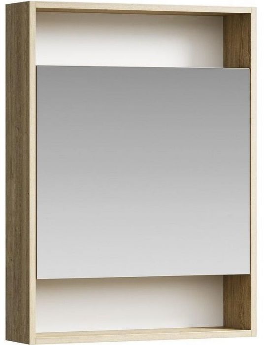 Зеркальный шкаф Aqwella Сити 60 SIT0406DB Дуб балтийский