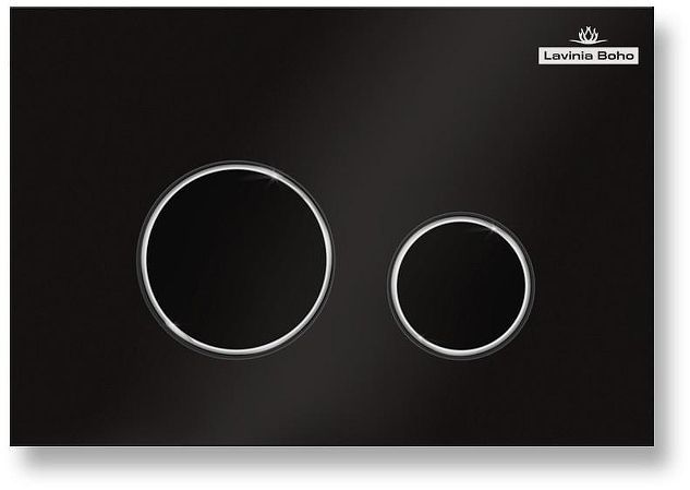 Клавиша смыва Lavinia Boho RelFix 380502MB цвет Черный матовый Хром