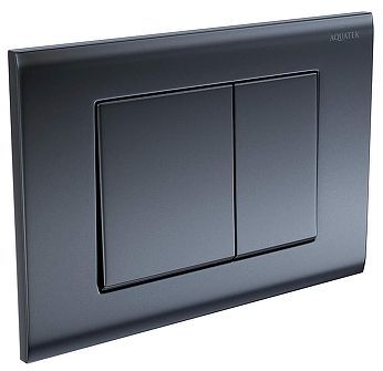 Клавиша смыва Aquatek PNS-0000004 цвет Оружейная сталь матовая