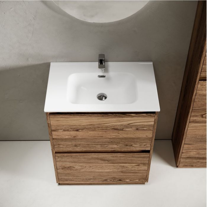 Тумба напольная под раковину SANCOS Libra Floor, дуб чарльстон 690х450х840 мм, LB70FECH