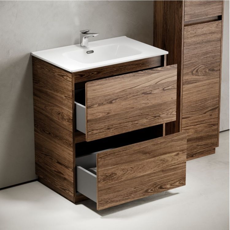 Тумба напольная под раковину SANCOS Libra Floor, дуб чарльстон 690х450х840 мм, LB70FECH