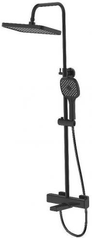 Душевая система ESKO STT3054Black с термостатом Черная матовая Душевая система ESKO STT3054Black с термостатом Черная матовая