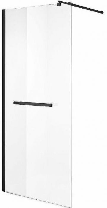 Душевая перегородка Niagara Nova 120 NG-681-12BLACK профиль Черный стекло прозрачное