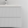 Тумба подвесная SANCOS Snob T, Bianco 995х445х500, под столешницу с отверстием под смеситель, цвет Kreman, SNT100W