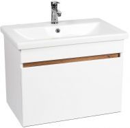 Тумба под раковину VIANT Мальта 80 VMAL80CO-T1YP подвесная Белая Дуб Вотан