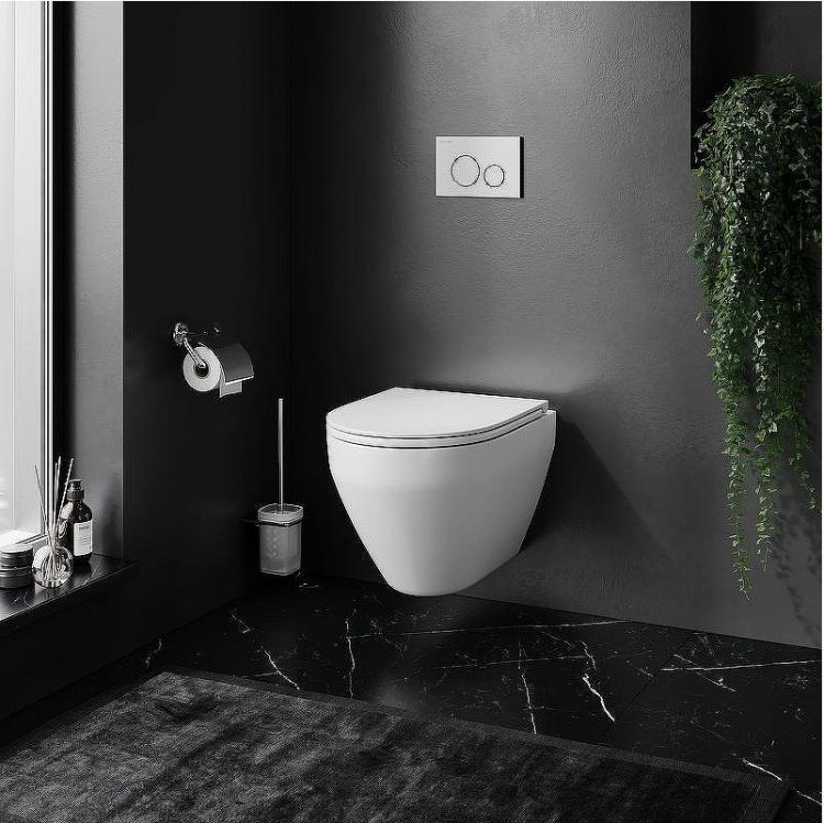 Комплект унитаза AM.PM Spirit FlashClean C701700WH+C707857WH с инсталляцией Tece Profil 9400412 с сиденьем Микролифт и клавишей смыва Хром глянцевый Комплект унитаза AM.PM Spirit FlashClean C701700WH+C707857WH с инсталляцией Tece Profil 9400412 с сиденьем Микролифт и клавишей смыва Хром глянцевый