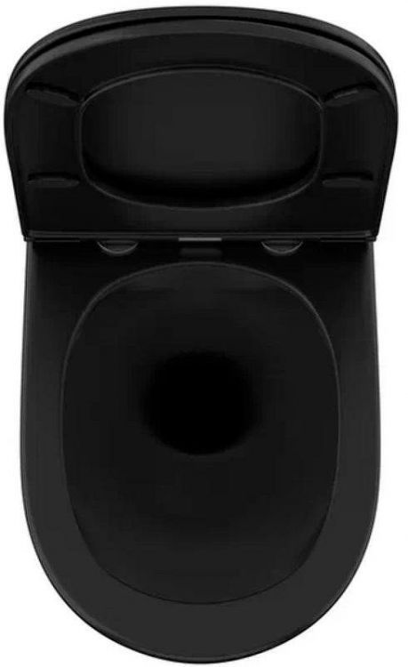 Комплект унитаза Owl 1975 Vind Cirkel-H OWLT190305 с инсталляцией Cersanit Black 35 S-IN-BLACK-Cg-w с сиденьем Микролифт и клавишей смыва Хром