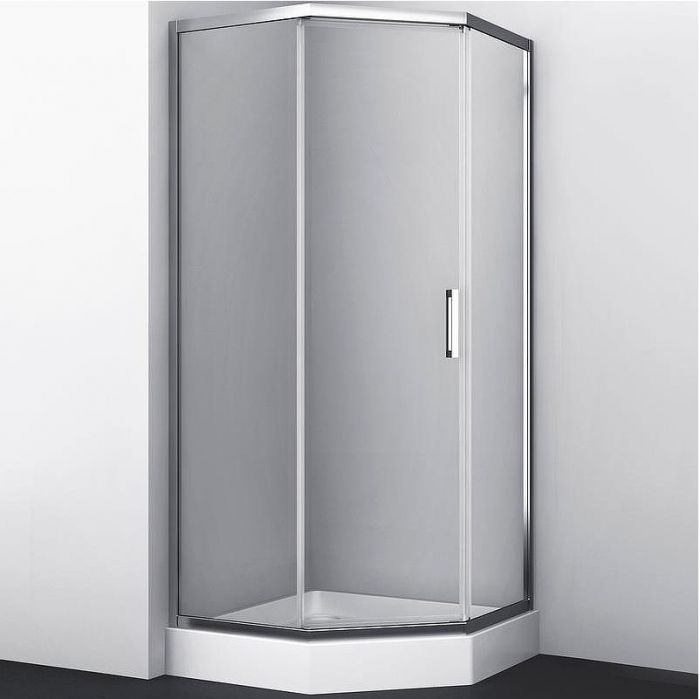 Душевой уголок WasserKRAFT Naab 100x100 86S38 профиль Хром стекло прозрачное