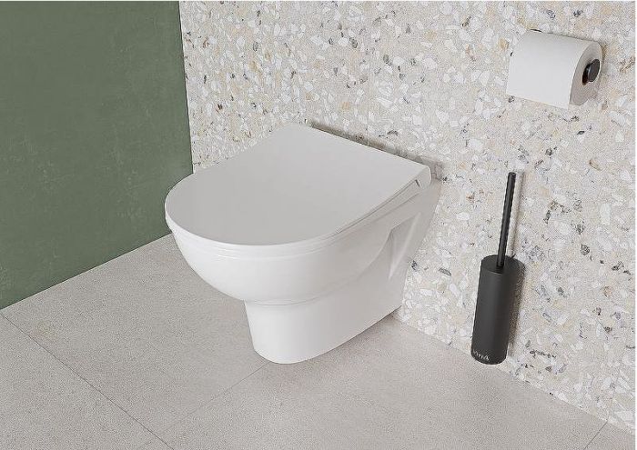 Комплект унитаза с инсталляцией Vitra Zentrum L-box 9012B003-7206 с сиденьем Микролифт и клавишей смыва Хром глянцевый