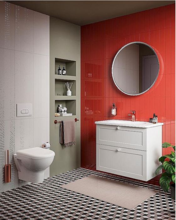 Комплект унитаза с инсталляцией Vitra Zentrum L-box 9012B003-7206 с сиденьем Микролифт и клавишей смыва Хром глянцевый