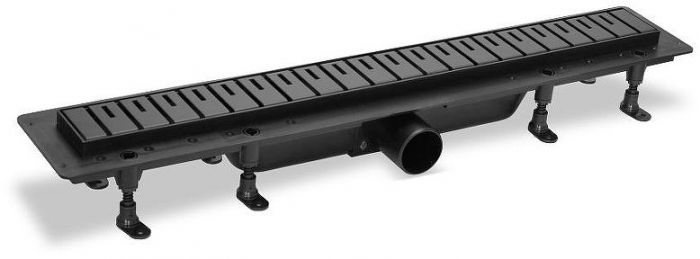 Душевой лоток PlastBrno Design 6 85 SZA6850 с Черной решеткой