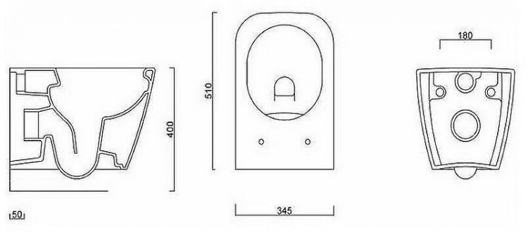 Унитаз Guralvit Nova NO31DAK01-SL подвесной с сиденьем Микролифт