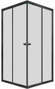 Душевой уголок Triton Вента-Блэк 100х100 Щ0000054477 профиль Черный стекло прозрачное