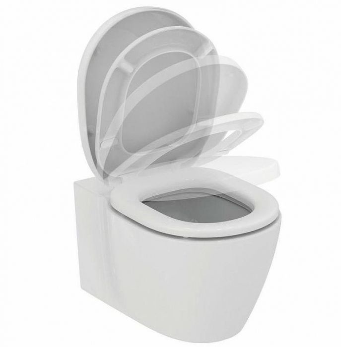Комплект унитаза с инсталляцией Ideal Standard Connect P211601 с сиденьем Микролифт и клавишей смыва Хром