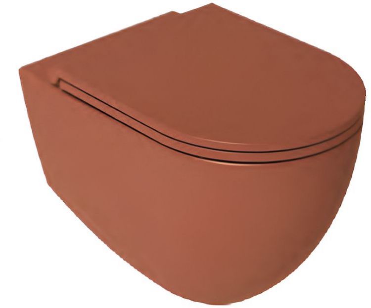 Унитаз Isvea Infinity  10NF02001SV-2U подвесной цвет Терракотовый матовый без сиденья