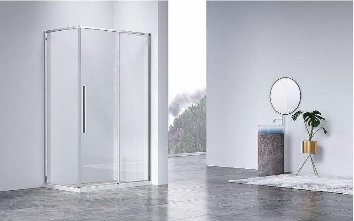 Душевой уголок Vincea Slim-N 100x90 VSR-4SN9010CL профиль Хром стекло прозрачное