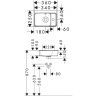 Hansgrohe Xanuia Q Раковина 36x25см., подвесная, 1 отв., цвет: белый