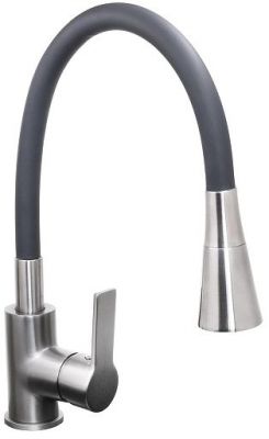 Смеситель для кухни Stella Polar Тулуза S3865-2 SP-00001979 цвет Оружейная сталь Черный