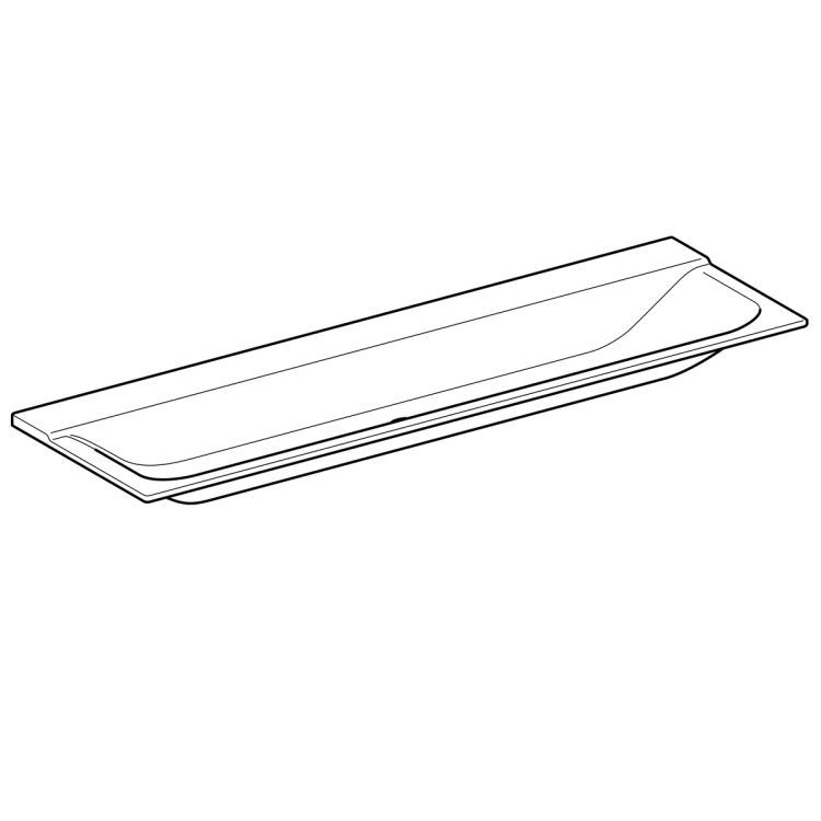 Раковина Geberit Xeno? без отв., без перелива 160х48, из Varicor [500.278.00.1]