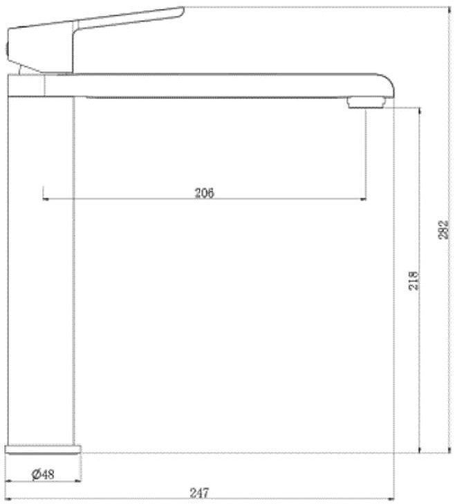 Смеситель для раковины Royce Cube RCM-120602CR Хром Смеситель для раковины Royce Cube RCM-120602CR Хром