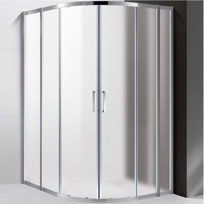 Душевой уголок Cezares Molveno R-22 120х120 MOLVENO-R-22-90+30-P-Cr профиль Хром стекло рифленое