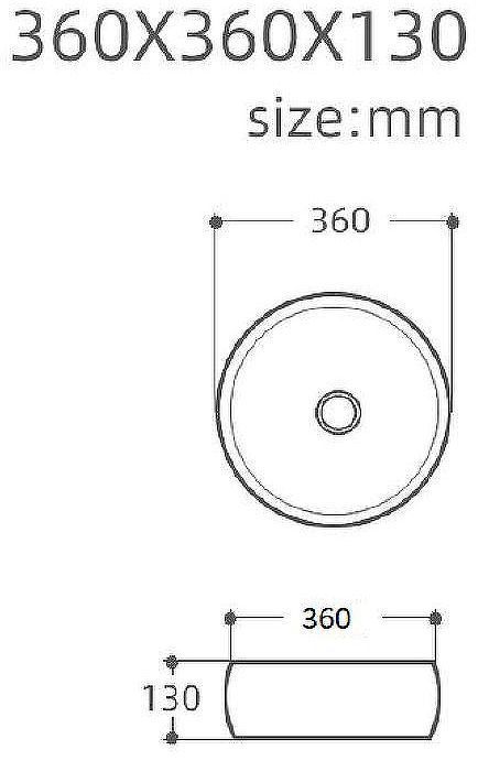 Раковина-чаша Aquanet Round-1-MB 36 273680 Черная матовая Раковина-чаша Aquanet Round-1-MB 36 273680 Черная матовая