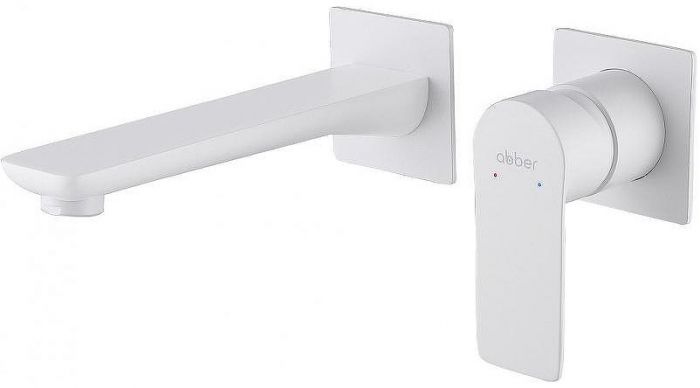Смеситель для раковины Abber Weiss Insel AF8082FW Белый матовый