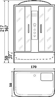 Душевая кабина River Sena 170/70/50 МТ