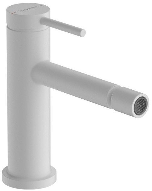 Hansgrohe Tecturis S Смеситель для биде, 1 отв., с донным клапаном, цвет: белый матовый