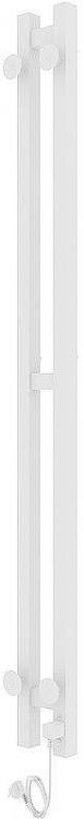 Электрический полотенцесушитель Laris Прайм Дуэт ЧК 80х1200 L 73207361 Белый муар