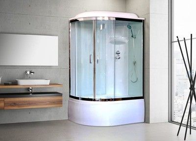 Душевая кабина Royal Bath RB 8120BK6-WT-CH (белое/прозрачное) правая Душевая кабина Royal Bath RB 8120BK6-WT-CH (белое/прозрачное) правая