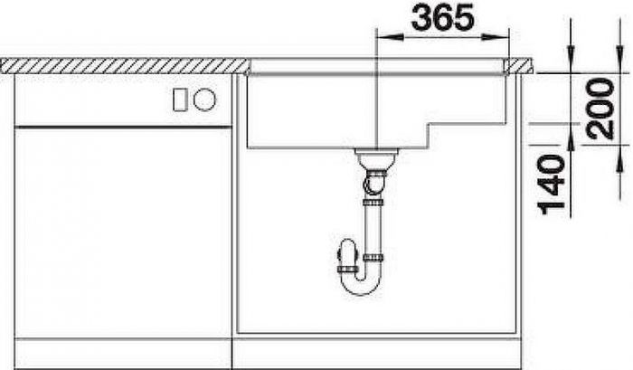 Кухонная мойка Blanco Subline 700-U Level 523545 Серый беж
