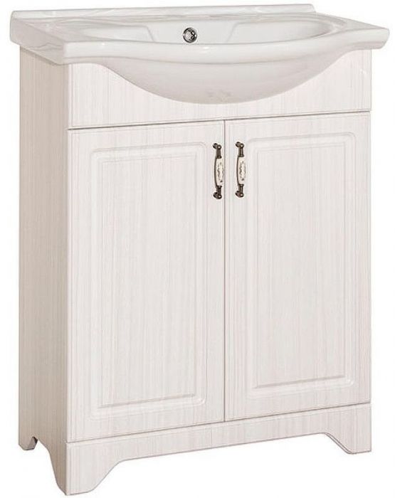 Тумба под раковину Style Line Олеандр 2 Люкс 65 ЛС-00000199 Рельеф пастель