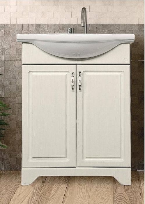 Тумба под раковину Style Line Олеандр 2 Люкс 65 ЛС-00000199 Рельеф пастель