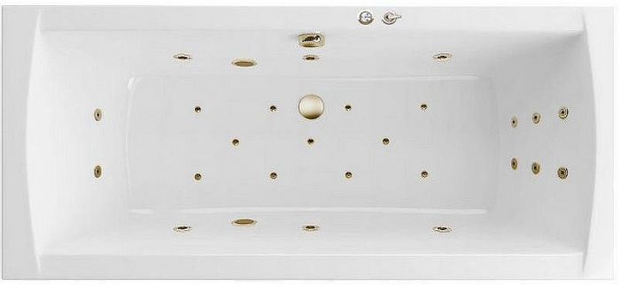 Акриловая ванна Excellent Aquaria Lux 180x80 WAEX.AQU18.ULTRA.BR с гидромассажем