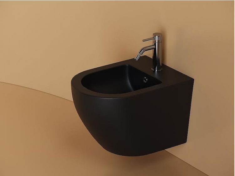 Биде Ceramicanova Uno CN11002MB подвесное Черное матовое