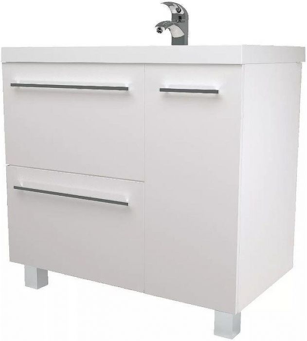 Тумба под раковину 1MarKa Соната 90Н У83680 Белый глянец