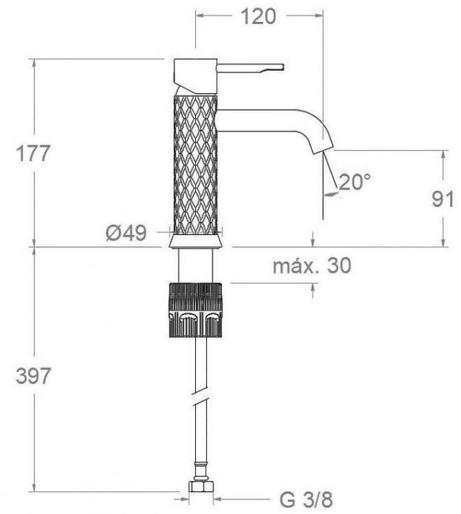 Смеситель для раковины Ramonsoler Odisea Joya 590401 Хром Смеситель для раковины Ramonsoler Odisea Joya 590401 Хром