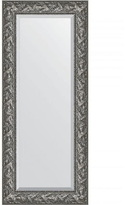 Зеркало Evoform Exclusive 139х59 BY 3520 с фацетом в багетной раме - Византия серебро 99