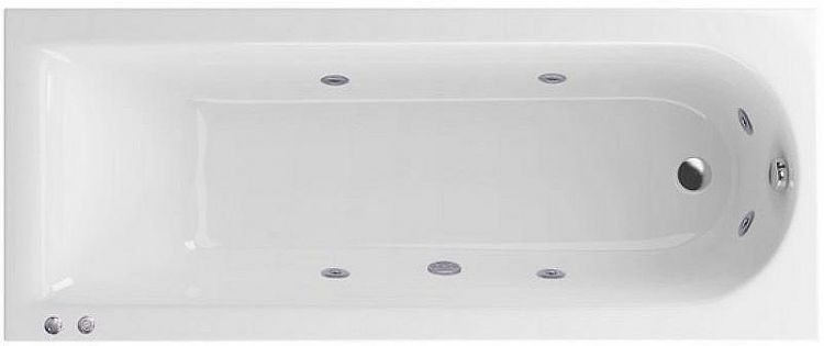 Акриловая ванна Excellent Aurum 180x80 WAEX.AUR18.HYDRO.CR с гидромассажем