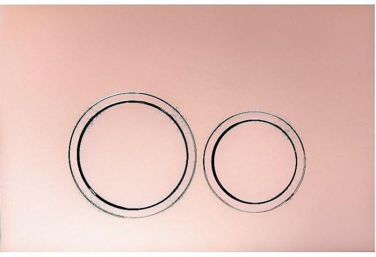 Клавиша смыва Ceruttispa CR05RG Золото розовое