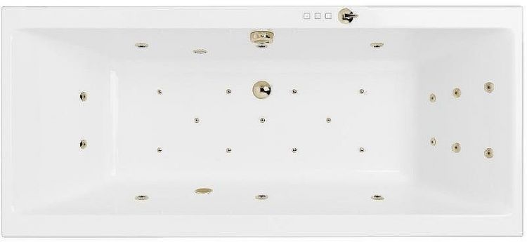 Акриловая ванна Excellent Pryzmat Slim 170x75 WAEX.PRY17S.ULTRA.BR с гидромассажем