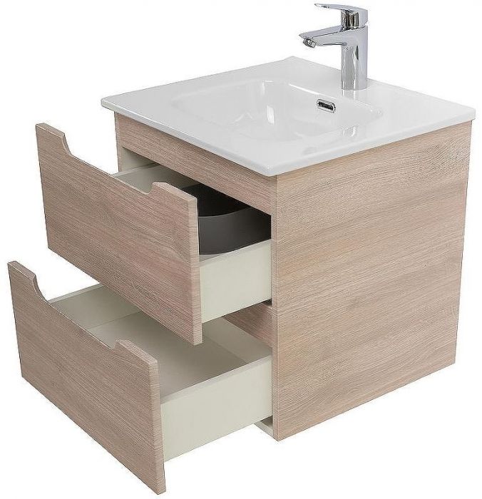Тумба под раковину BelBagno Etna 50 ETNA-500-2C-SO-RG подвесная Rovere Grigio